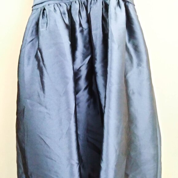 Marchesa Notte Strapless Navy Sequin Embellished Mikado Gown 6 - Picture 12 of 14